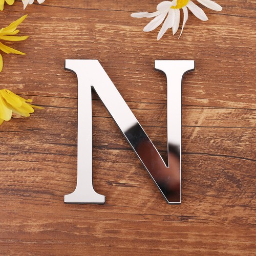 English letter EVA 3D Wall Stickers Acrylic Mirror Surface DIY Home Decoration