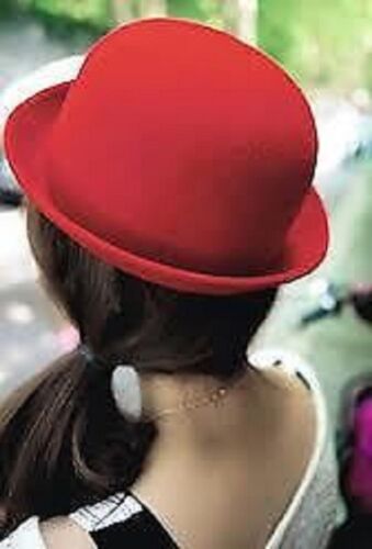 Classic Style Vintage Lady Vogue Women Men Wool Cute Trendy Bowler Derby Hat 
