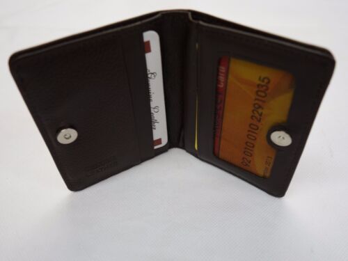 Top Quality Soft Cow Leather Slim Credit Card Holder  Magnetic Opening