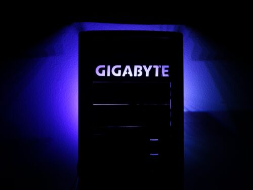 5.25/" GIGABYTE tray drive bay bracket filler computer pc modding Mod led custom