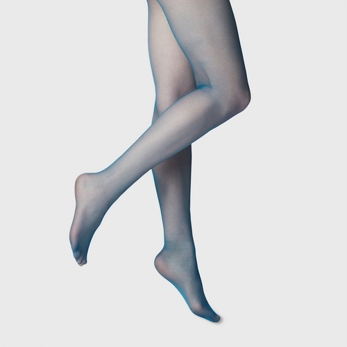 Set of 2 Control Top Tulle Sheer Tights A New Day S//M M//L 1X #y1 Summer Blue