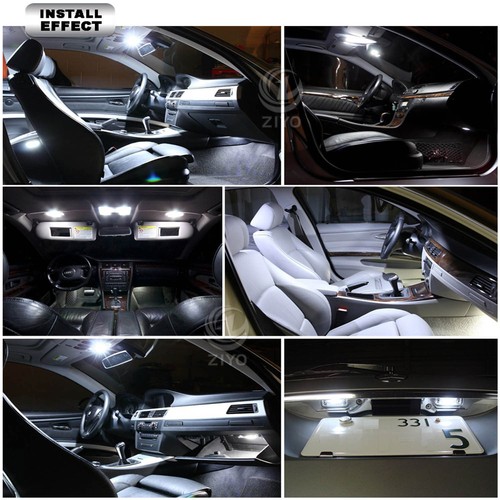 6 Bulbs Xenon White Lamps LED Interior Dome Light Kit For 2012-2016 Honda Civic