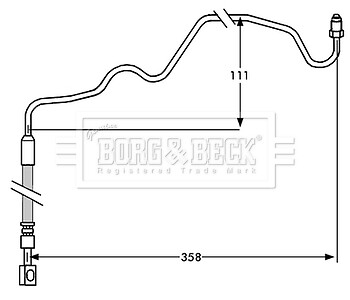 AUDI TT 8N Left 98 to 06 Hydraulic B/&B Quality 8N9 1.8 Brake Hose Rear Outer