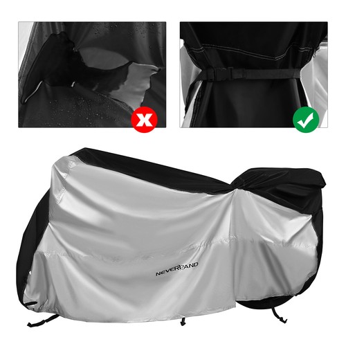 XL Waterproof Bike Motorcycle Cover Rain Dust Protector Oxford Scooter W// Zipper