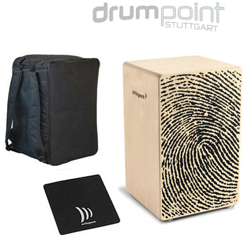 Rucksack Tasche und Sitzpad Schlagwerk Cajon X-One CP-107 Fingerprint inkl