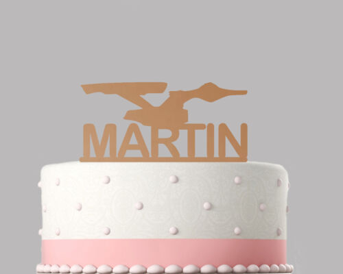 Star Trek Birthday Cake Topper Décoration Personnalisé Acrylique .280 