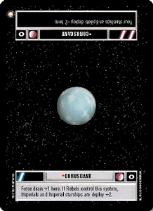 SPECIAL EDITION star wars ccg swccg Near Mint//Mint LS light system Coruscant