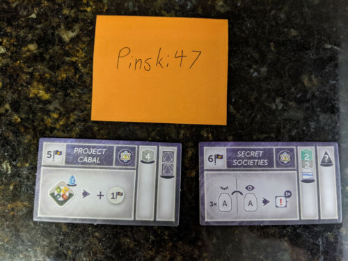 Anachrony Secret Societies Project Cabal Secret Cabal KS Exclusive Promos