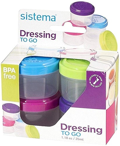 Sistema Dressing Pots To Go Containers 4 x 35 ml