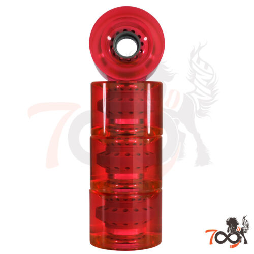 Cal 7 Skateboard Cruiser Clear RedColor 70mm 83a Wheel With Bearing 