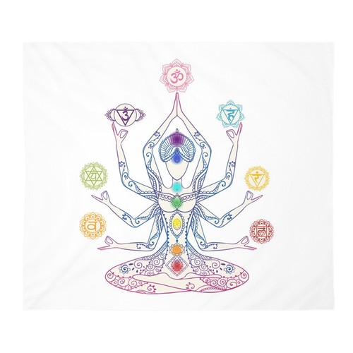 Chakra Méditation Tapisserie Chakra Wall Hanging Chakras tapisseries Chakra mur
