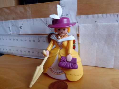 1134 Vestido Dama Condesa//Sombrero De Viaje Parasol Cartera De Campana-Playmobil Figura