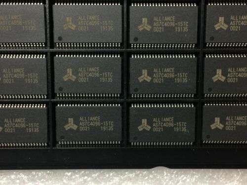 AS7C4096-15TC ALLIANCE IC SRAM 5V 4M-bit 512K x 8 15ns 44-Pin TSOP-II 6 PIECES