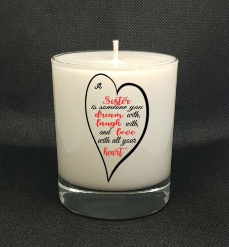 A Gift Candle for a Sister in a 20cl glass jar