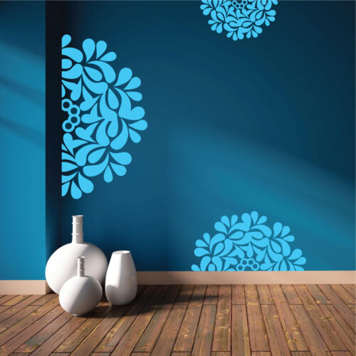 Fleur motif vinyl wall stickers décoration murale wall art mural graphique