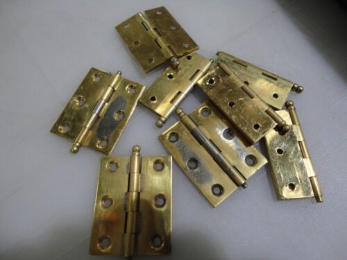 Vintage Non Ferrous Hinges 50 mm X 40 mm pinned
