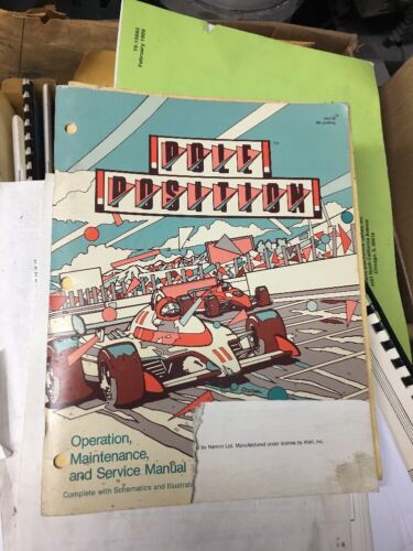 Atari POLE POSITION Arcade Video Game Manual- good used original
