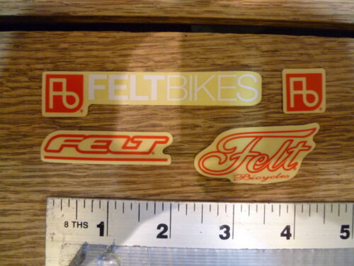 Felt Bikes Large 4 pack Red//clear Sticker Decal