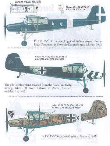 Print Scale Decals 1//72 FIESELER Fi-156 STORCH