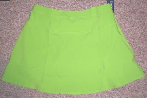 CHAPS Sport Lime Green Skort Skirt with Attached Shorts Size 16W NWT
