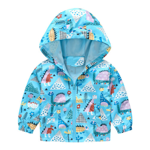 Kids Toddler Girls Hoodie Sweatshirt Jacket Coat Children Windproof Mac Coats 