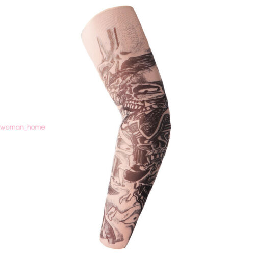 2PCS Fake Temporary Tattoo Sleeves Arm Stockings Tatoo Cool Women Men Unisex