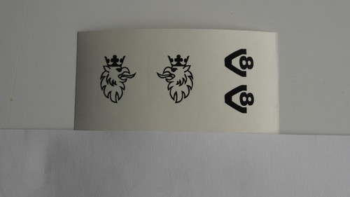 2 De Couleur Préhension /& v8 diapositives Autocollants en 1:14,5 pour SCANIA miroir de Verkerk