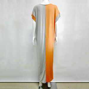Maxi Dress Plus Size Women Solid Short Sleeve Oversize Baggy Long Dress