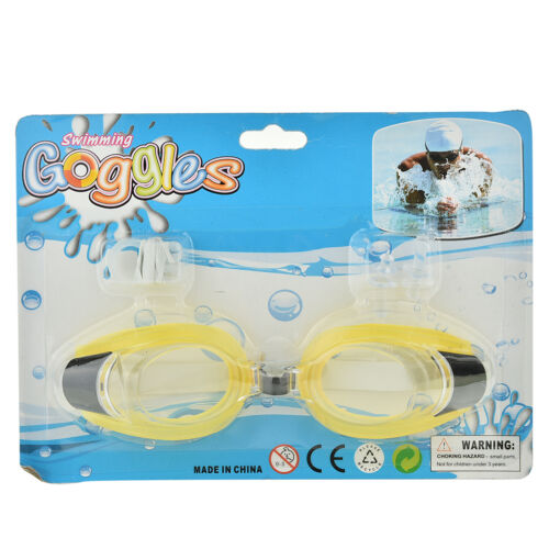 Best Adult Anti Fog UV Swimming Goggle Adjustable Glasses With Nose Clip Ear~JT
