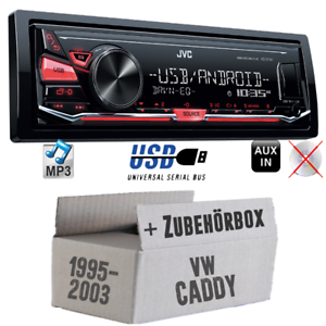 JVC Auto Radio für VW Caddy 2 9U 9KV Autoradio KFZ PKW Android 4x50Watt MP3 USB