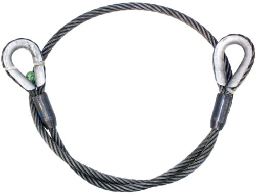 CHOKER WINCH CABLE EXTENSION 5//8/" x 15/' IWRC Steel Core WIRE ROPE SLING