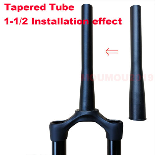 1-1//2 To 1-1//8 Bicycle Tapered Steerer Tube//Fork Head Taper Tube Aluminum Alloy