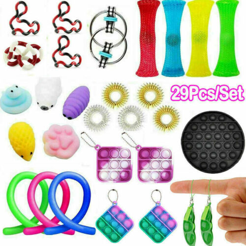 1-42PC Sensory Fidget Toys Finger Tools Bundle Anxiety Stress Relief Kids ADHD