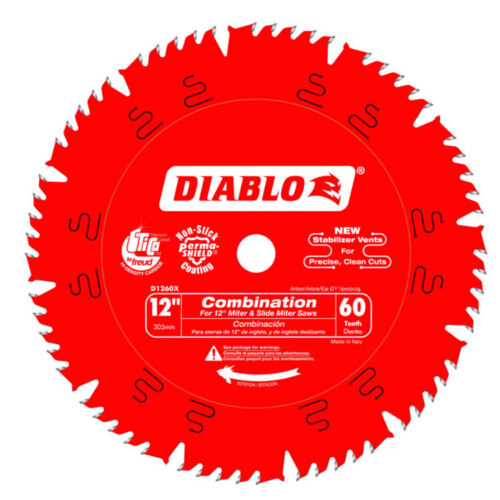 FREUD D1260X DIABLO 12/" x 60 Tooth Circular Saw Blade