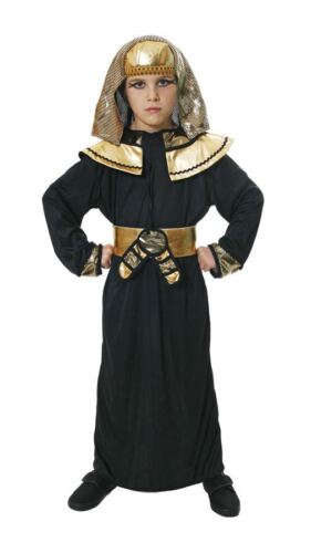 Kids Boys Pharaoh Egyptian King Book Week Historic Fancy Dress Costume Outfit