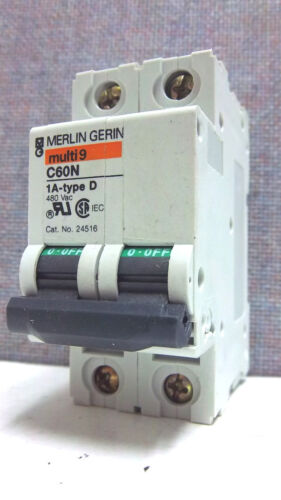 MERLIN GERIN MG24516 USED C60N 1A-TYPE D BREAKER C60N1A