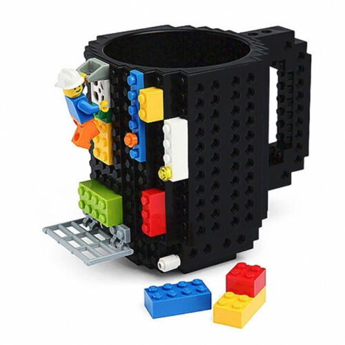DIY Creative Brick Puzzle Mug Coffee Cup Build-on Building Block Tea Cup