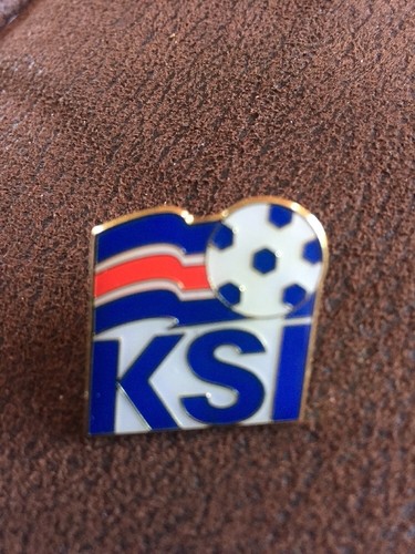 ICELAND International Football Logo Crest Enamel Pin Badge Butterfly Fitting