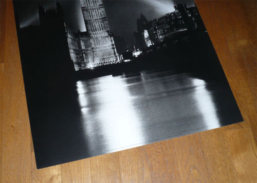 50 cm  x 70 cm Poster Affiche BIG BEN AT NIGHT Londres de Hess NEUF