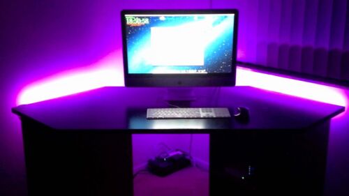 Playstation PS3 PS4 Gaming DESK Accent Lighting - LED Remote Controller LIGHTS