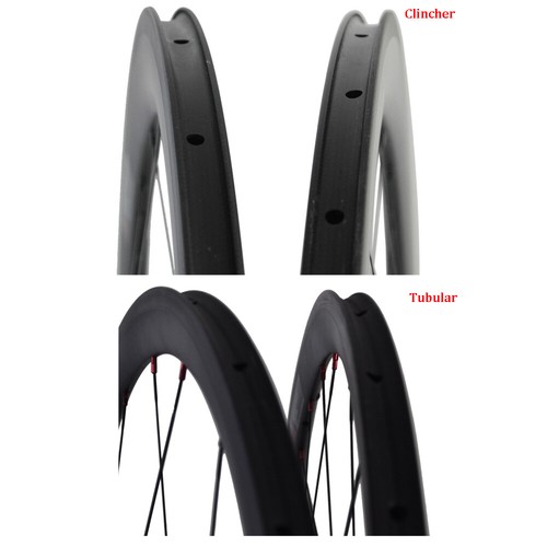 With Decals 88mm Clincher Tubular Carbon Wheels Road Bike Bicycle Wheelset 700C