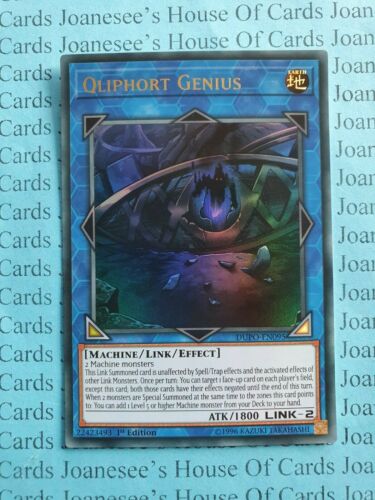Qliphort Genius DUPO-EN095 Ultra Rare Yu-Gi-Oh Card 1st Edition New