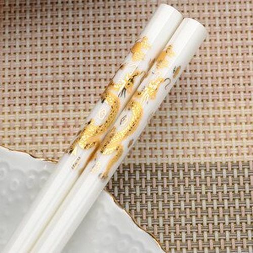 Ceramic Chopstick Kitchen Tableware Bone Porcelain Eco-Friendly Food Stick Tools