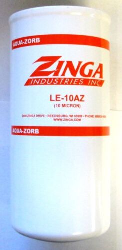 ZA LE-10-AZ Zinga Spin on Aqua-Zorb Filter 10 Micron 1-1/2" 16 Threads 5.1" 