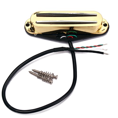 Dual Hot Rail Pickup Humbucker SSS Tonabnehmer für Gitarrenteile Gold
