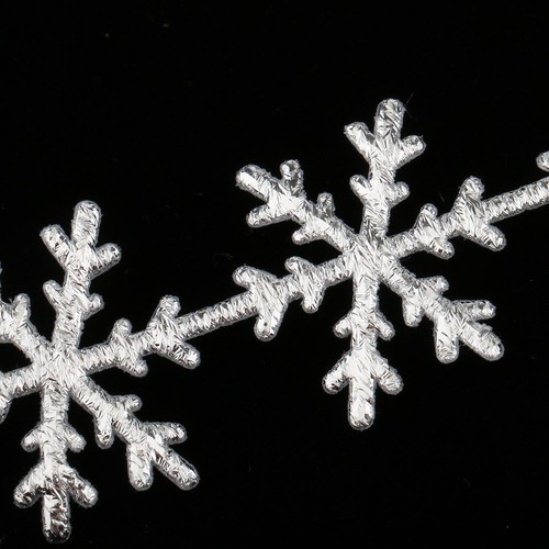 Winter Decoration Ribbon Christmas Snowflakes Lovely Pattern Design For Crafting