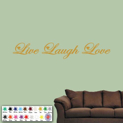 decal transfers quote vinyl wall decor Live Laugh Love wall art sticker