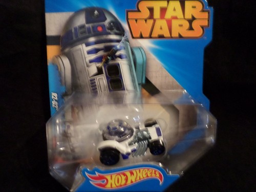 2014 HOT WHEELS STAR WARS R2-D2 HW HOTWHEELS WHITE RARE VHTF