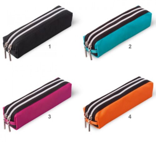 Black FY276B Details about  / Raymay Double Zipper Color Pencil Case