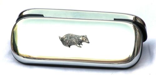 Badger Glasses Spectacle Case British Countryside Gift FREE ENGRAVING
